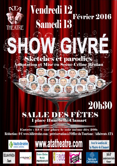 Affiche theatre show Givré spectacle Céline Réniau